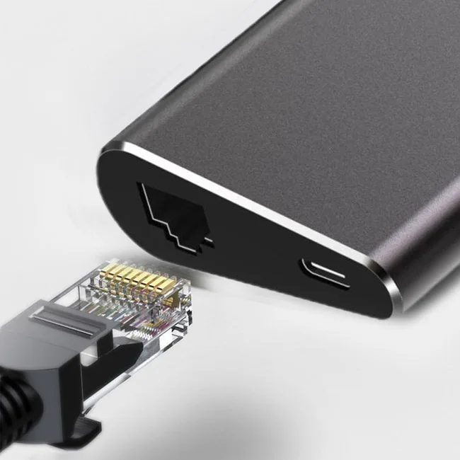 9-in-1 Adapter Hub 4K USB-C to HDM Ethernet Port PD Power Deliver