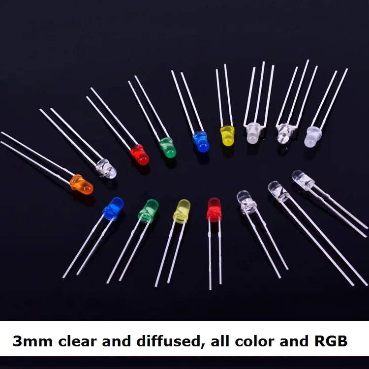 Super bright Electronic round R9 91 white color 4000K 3mm led