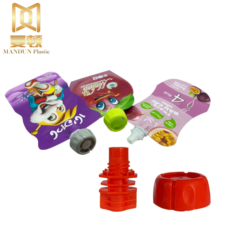 Spout Cap Pouch Caps Mould Plastic Screw Cap Manufacturers Tube for Doypack 100% Food Grade PE PP Plastic Gua Wine Plastic 8.6mm