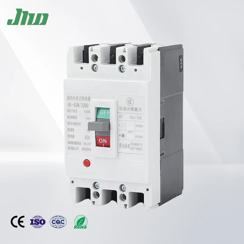 Customized 100a 125a 250a MCCB Price 63 150 250 300 350 400 600 amp 1 2 3 4 Pole Phase ac mccb Molded Case Circuit Breakers