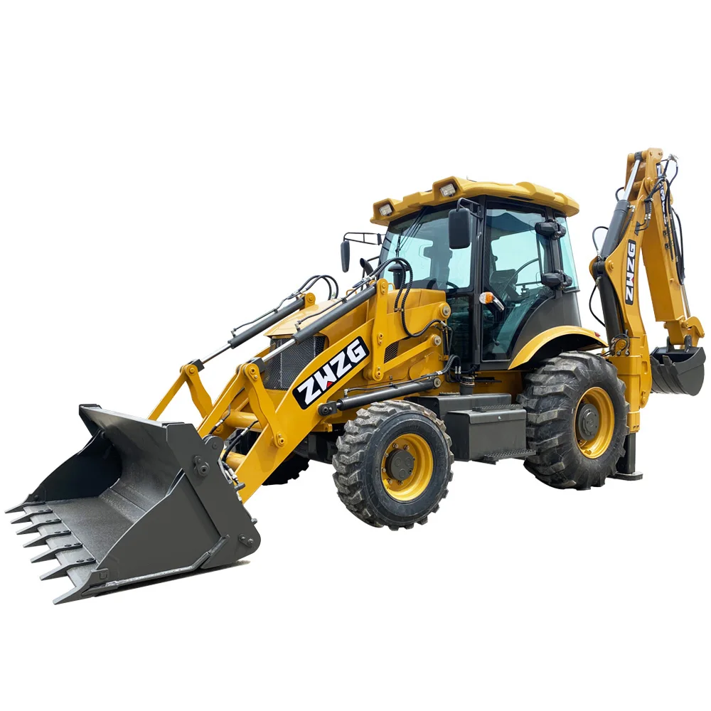 2021 ZWZG Brand New Loader Backhoe Load 2.5ton Bucket 0.3 Cbm Chinese Machinery Mini Backhoe Loader For Sale