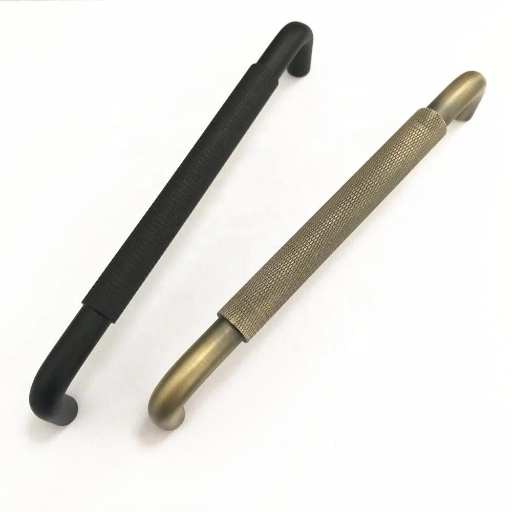 New product U-shaped Brass knurled handle door pull handle free shipping D2004