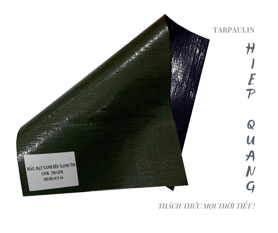 Multi-purpose waterproof tarpaulin Design Stripe lines Blue White tarpaulin rolls protection outside.