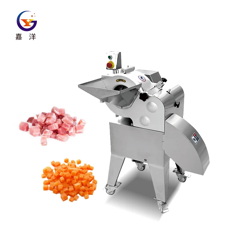 Multi-function automatic frozen meat cube cutter vegetable&fruit dicing machine potato onion mushroom  cube cutting machine