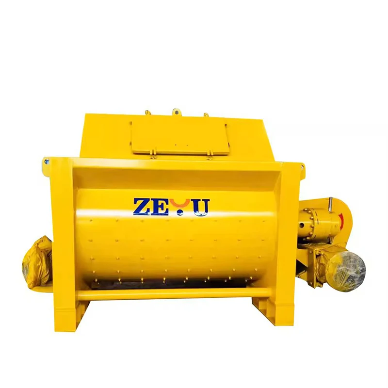 Good mixing quality, short mixing time and low energy consumption concrete mixer js1500