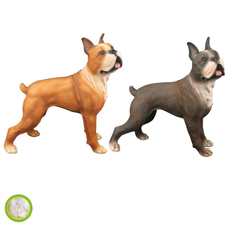 Wholesale PVC Soft Plastic Simulation Animal  Statue Figures Dog Model Toys For Children