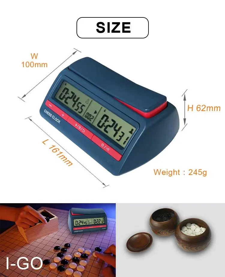 XiamenTrends China custom logo print blue digital chess clock