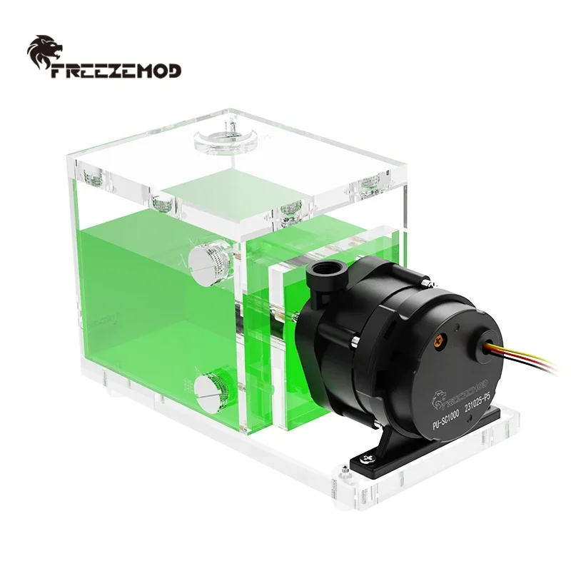 water cooling SC1000 High flow 1200L 12V 24V DC  brushless pump combo with cube tank