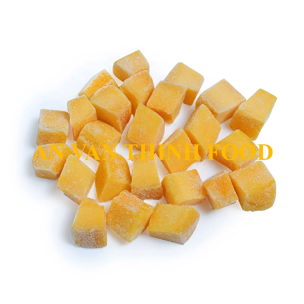Frozen mix fruit Mango + Red Papaya + White dragon fruit diced from Vietnam mix fruit 3