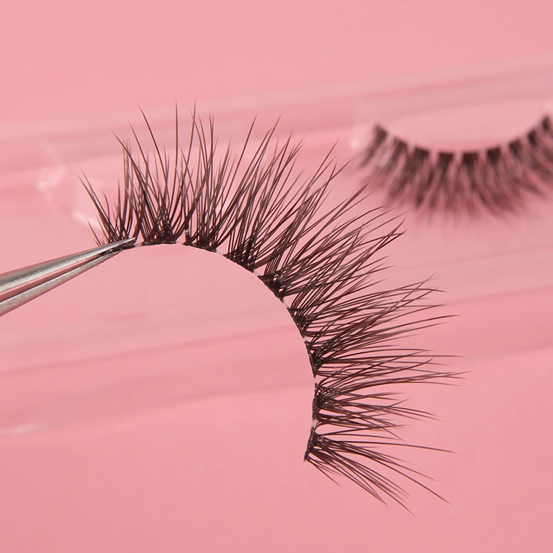 Hollyren Flat Base Lashes With Split Tip Classic New Design 3 Split Tips Lash Extensions Private Label Eyelashes