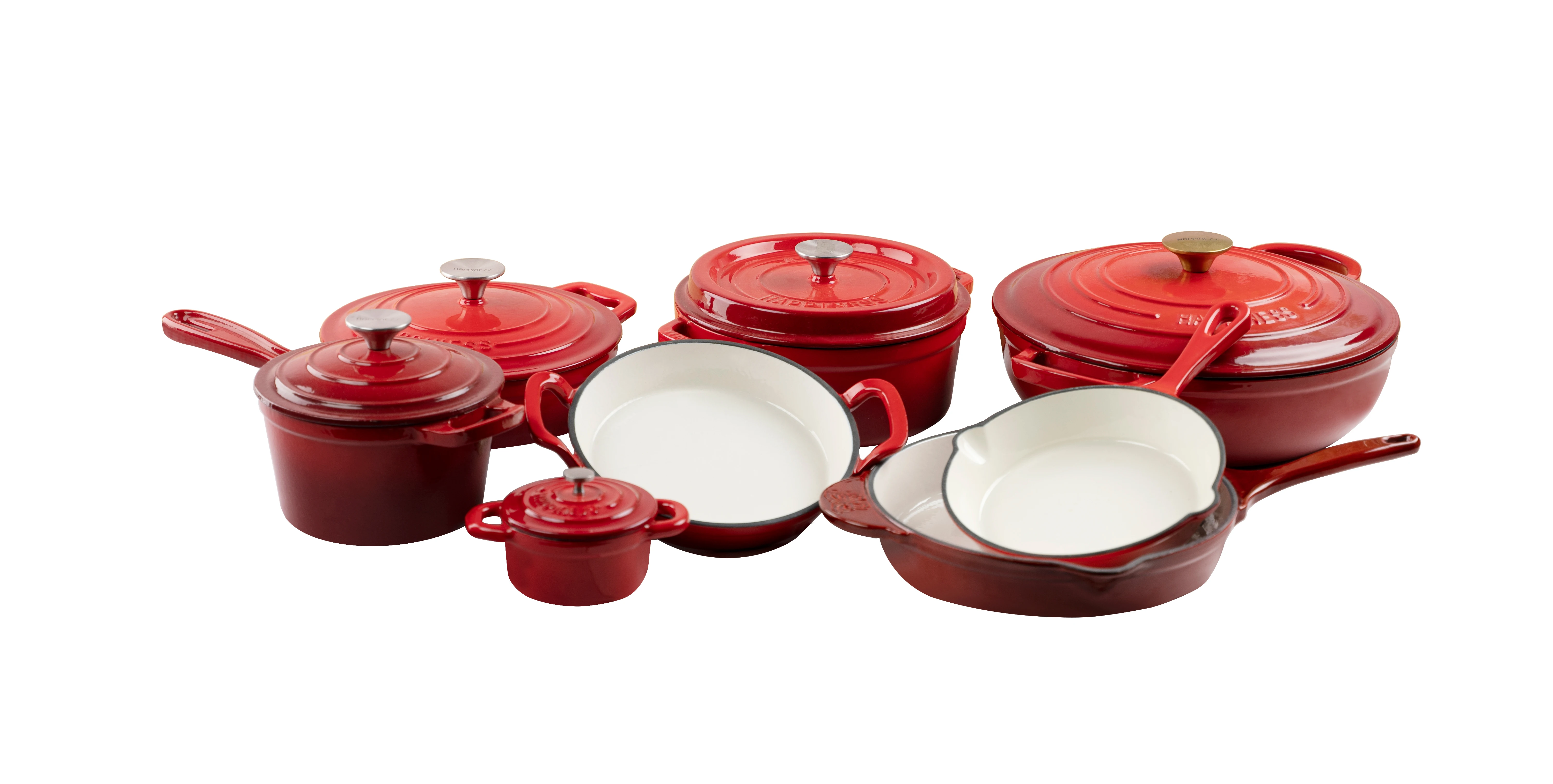 Best Sellers Nonstick Enameled Cast Iron Cookware Set Dutch Ovens and Round Casseroles with Lid