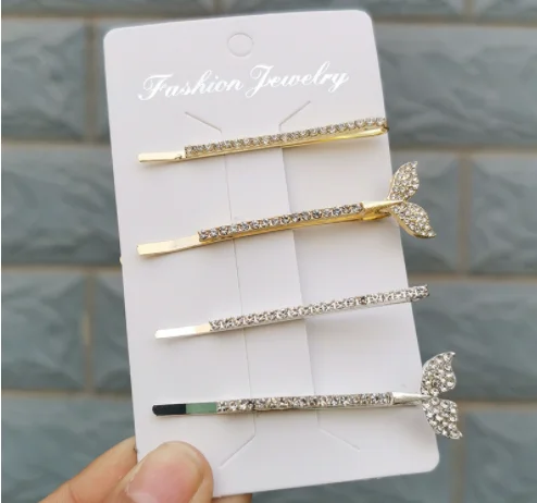 hot selling pearl diamond crystal hair clips hair pins sets summer classic heart star flower hairclips Barrettes hair ornament.png