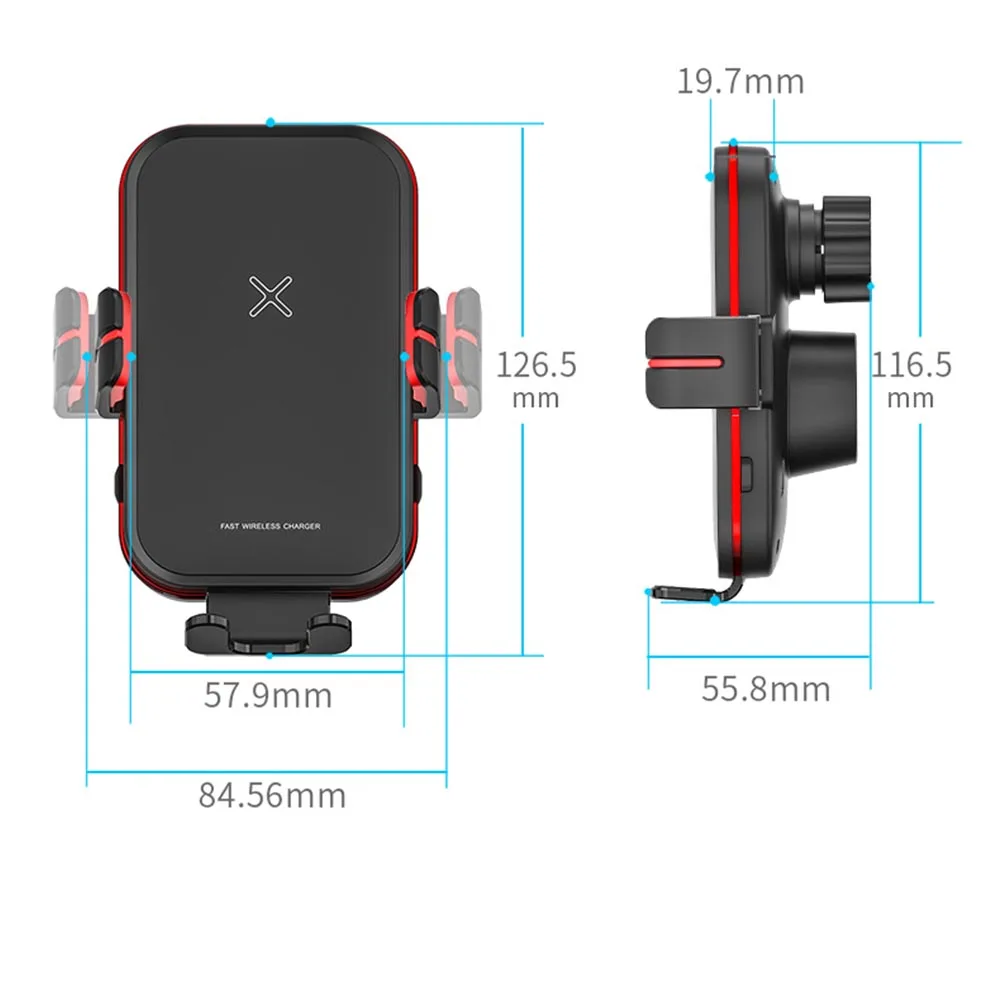 promate mag safe wireless car charger 7.5W 15W 30w fast charging car mount clip mobile phone holder stand in cars