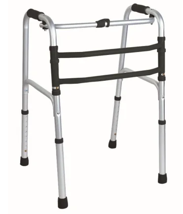 rehabilitation medical foldable light aluminum walker reciprocating rollator for elder and disabled people