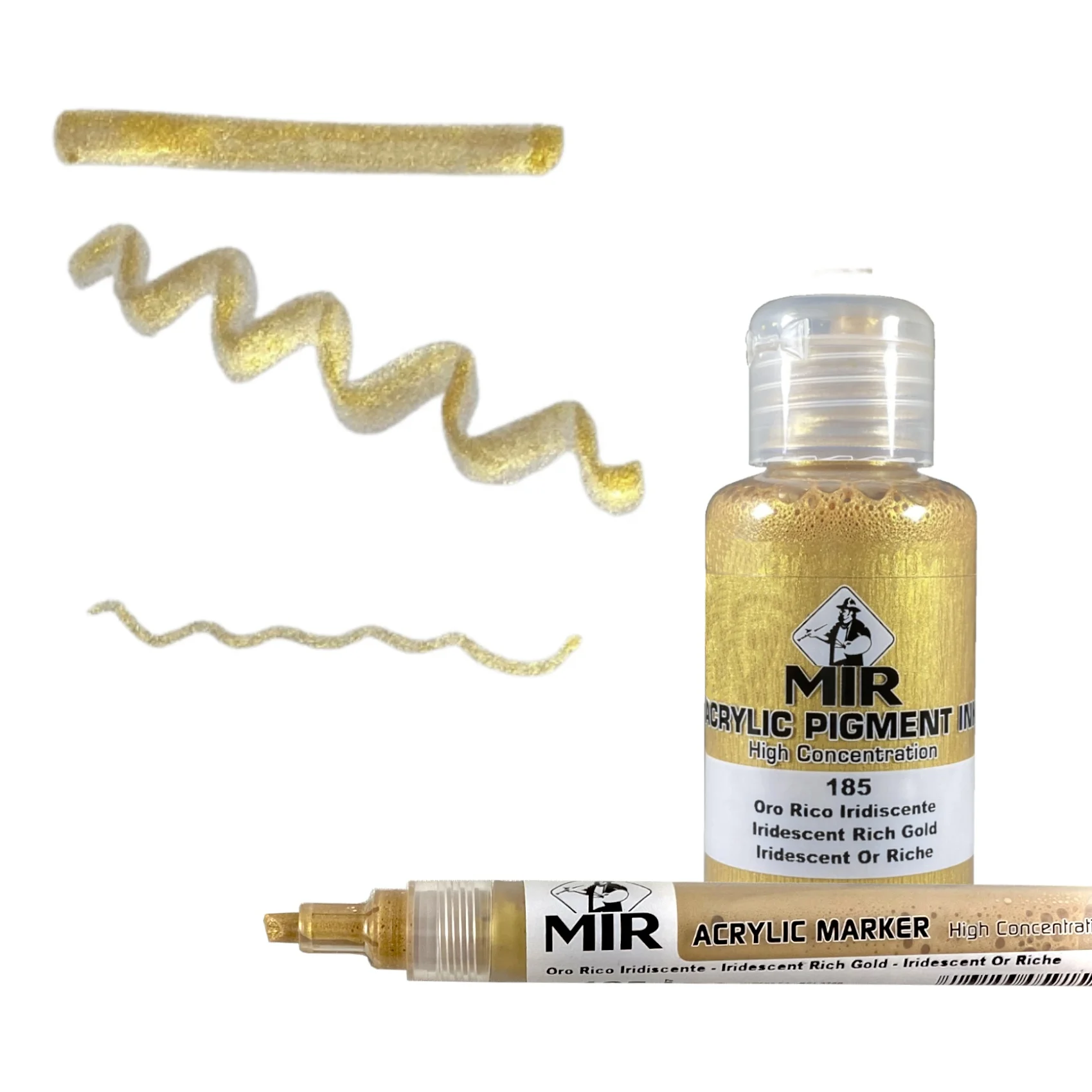 New Arrival Extra Fine Acrylic Ink Paint Water Based High Pigmented Pigment Acrylic Fluid Paint For Watercolor Painting