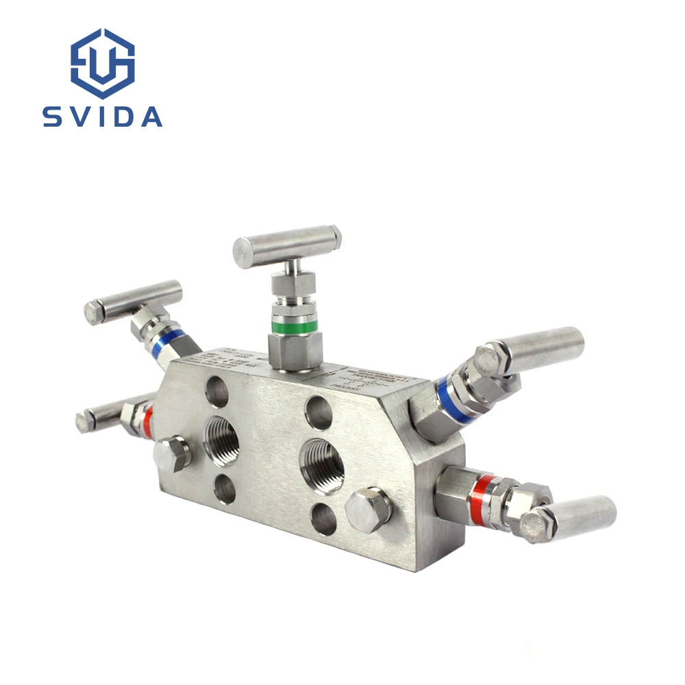 Valve Instrument Manifold Good Quality Stainless Steel Vertical Direct Mount Manifolds 5 Valve Instrument Manifold