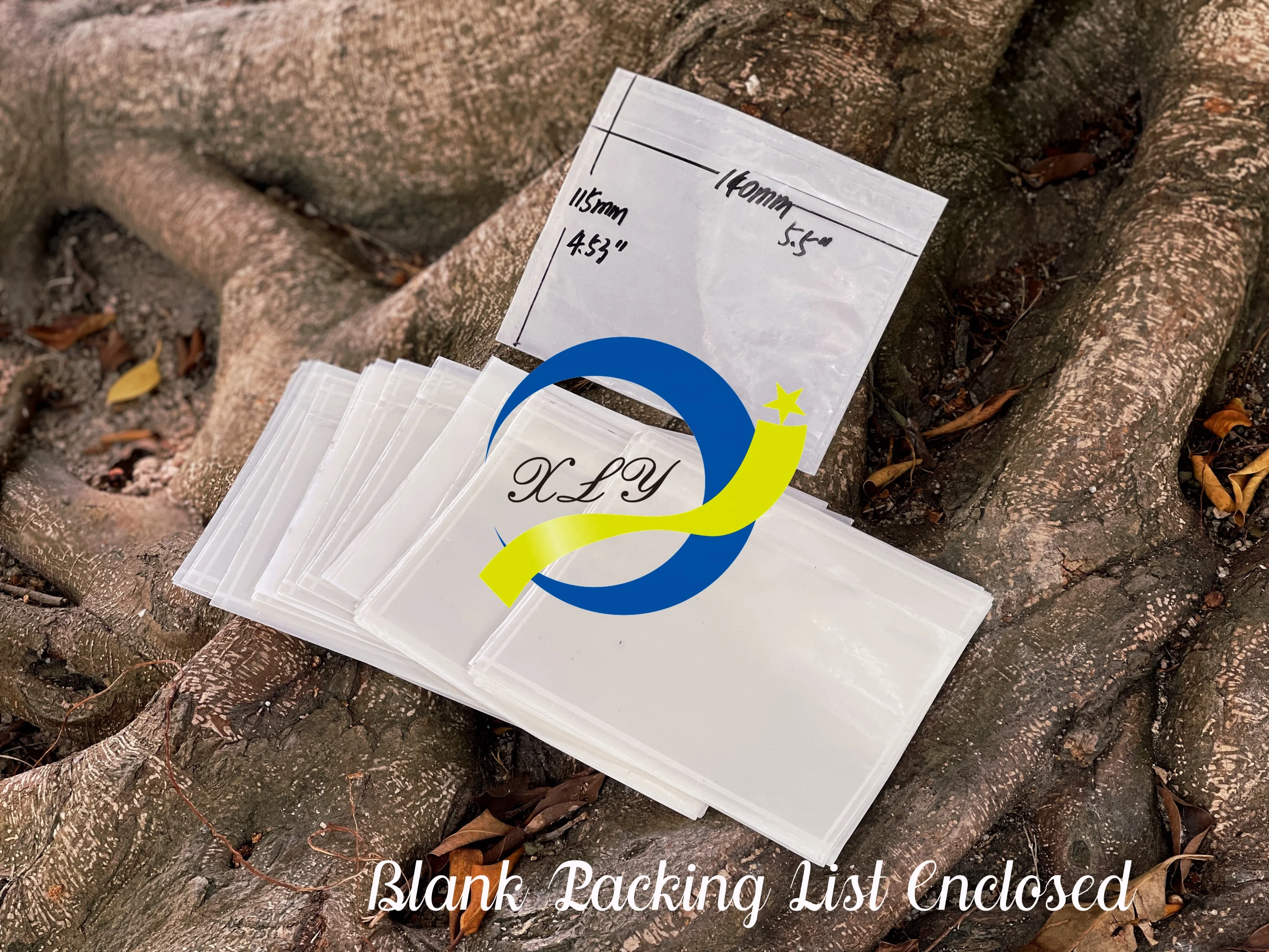 Self-adhesive Packing Slip Plastic Document Pouches Packaging and Shipping 145(Open)*255mm Blank Packing List Enclosed