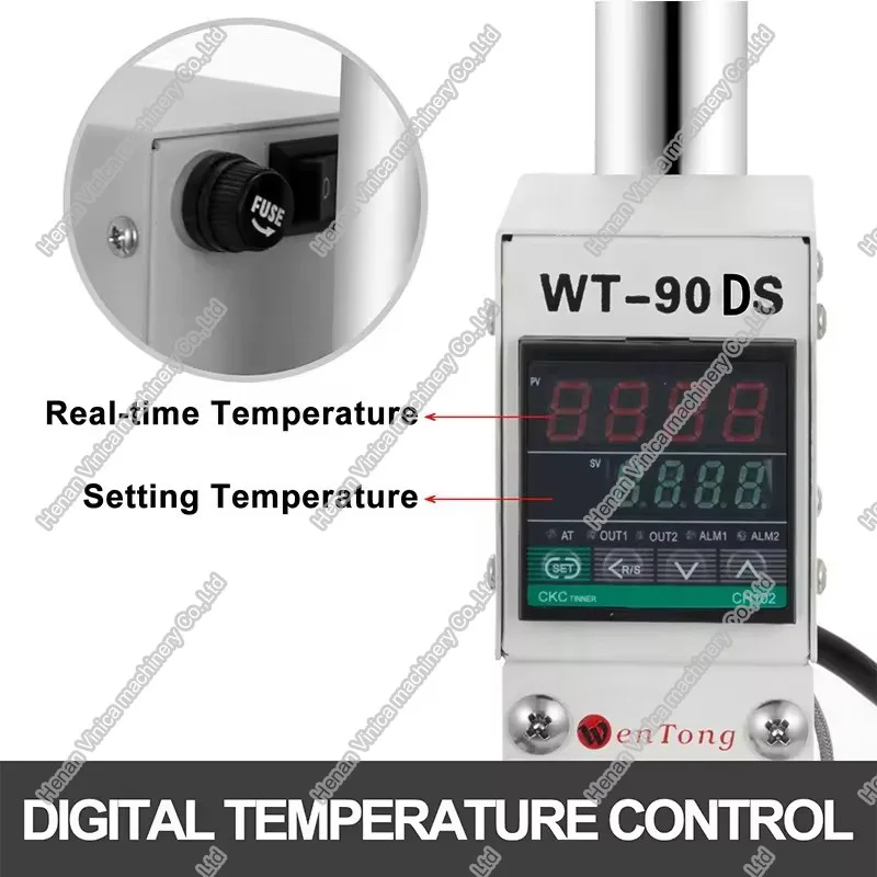 Vinica semi auto hot foil stamping machine for leather paper