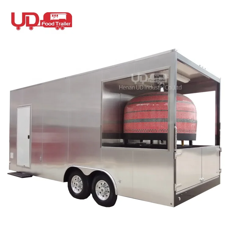 Buy Foodtruck Pizza Food Cart Mini Mobile Kitchen Restaurant Sushi Hamburger Kebab Van Food Trailer Truck