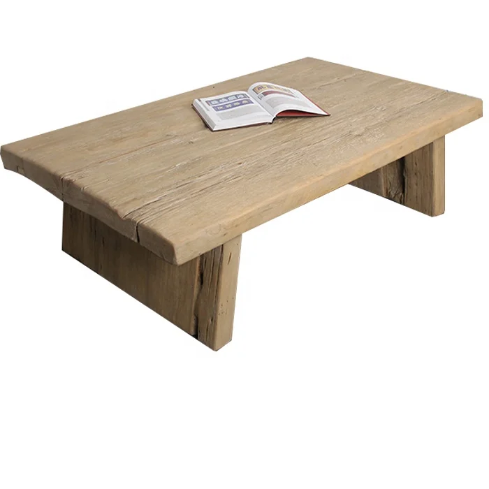 Старинная антикварная натуральная восстановленная плита из массива дерева для отеля и дома, журнальные столики