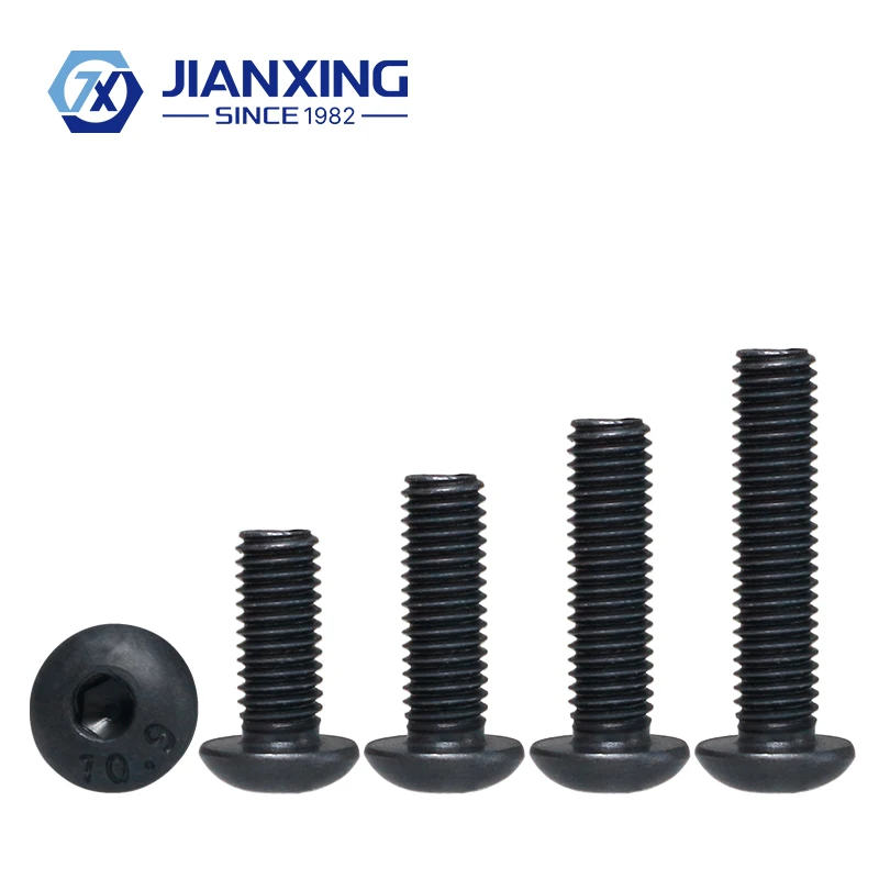 10.9 Grade High Tensile Hex Socket Button Head Cab Screw Black Machine Bolt