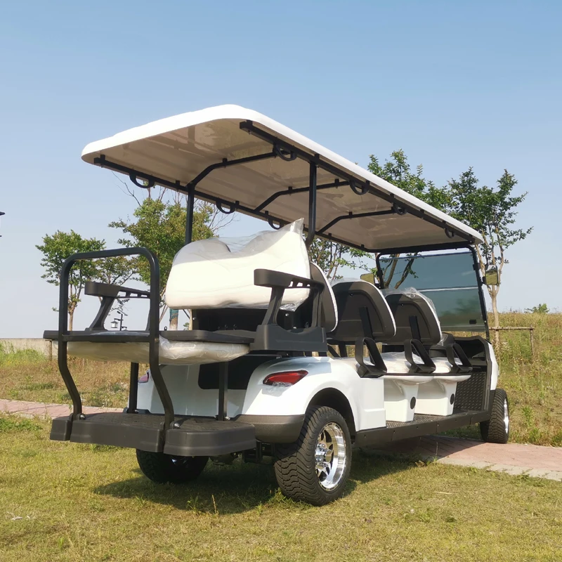Lithium Battery Powered Front Independent Suspension 5KW/7KW AC Motor 8 Seater Electric Passenger Golf Cart for sale