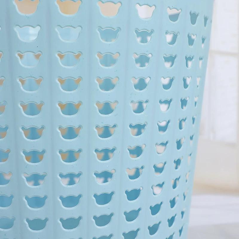 Хит продаж цветная корзина для грязной одежды из полипропилена на заказ пластиковая хранения с ручкой