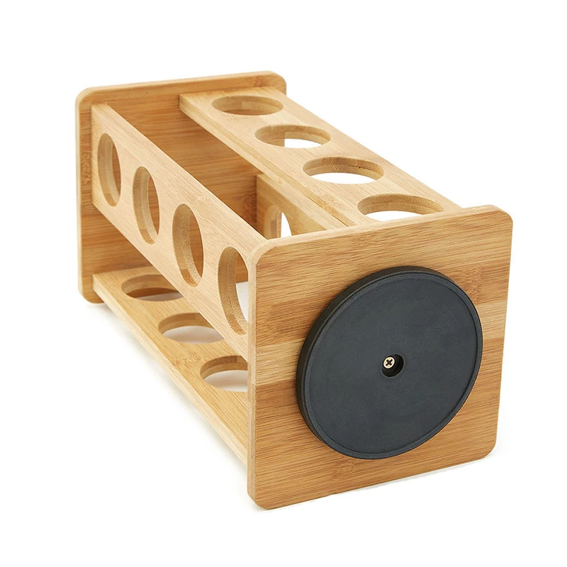 Spice rack bamboo spice rack rotates Organizer for convenience Kitchenware