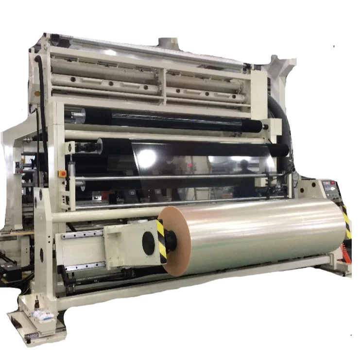 
linear rewinding station plus high speed automatic knife setting customized slitter rewinder machine for plastic film 