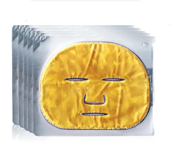 Private Label OEM 24K no logo Gold Collagen Crystal Facial Mask Firming Face Gel Mask