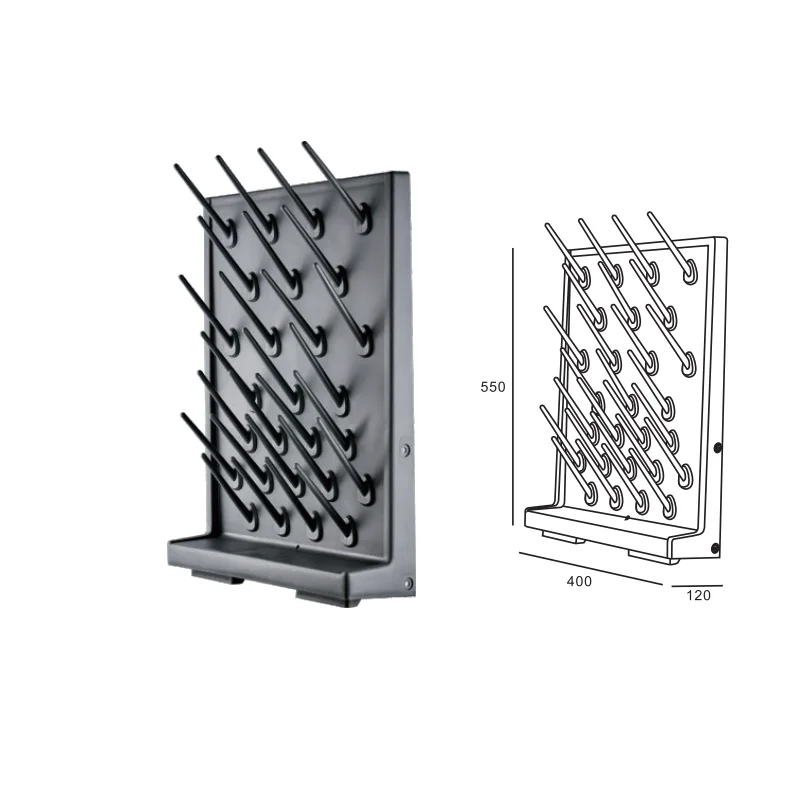 High quality laboratory accessories lab dripping rack, PP Medical Lab Pegboard