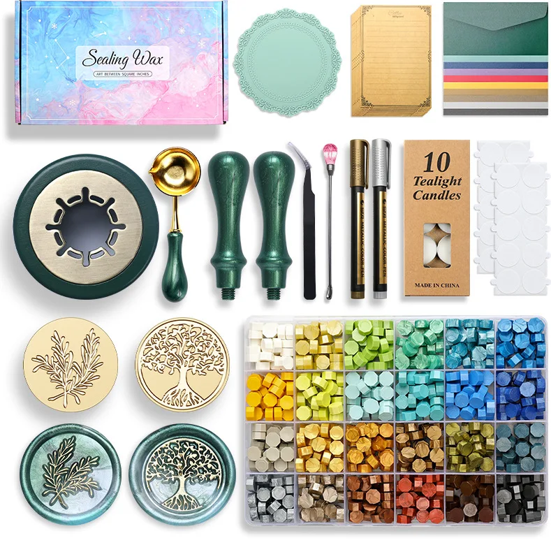 13pc/set Retro Star Wax Seal Beads Stamps Sealing Wax DIY Craft for Decoration