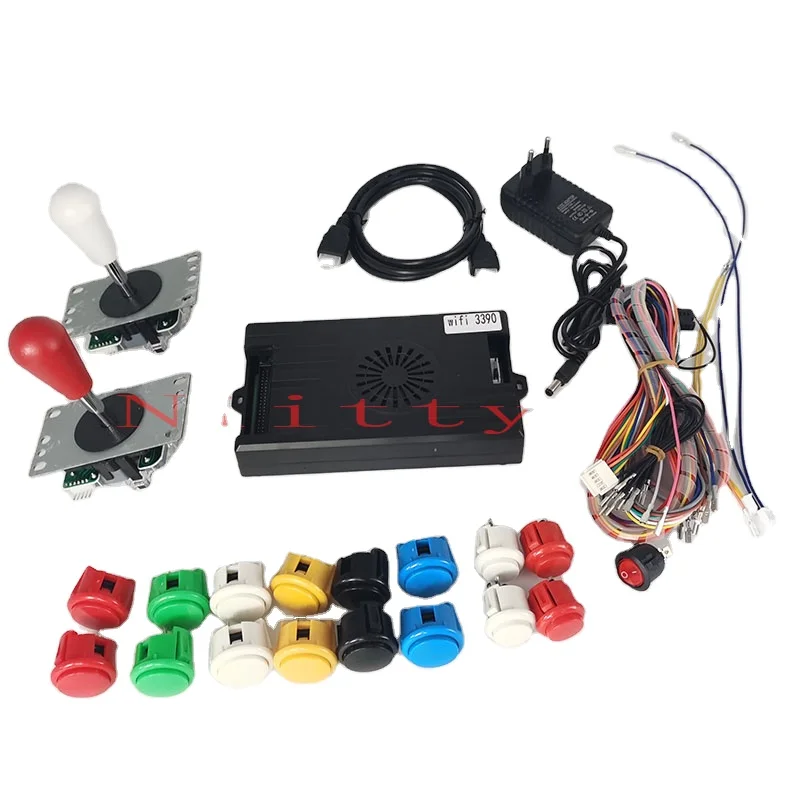 3D Pandora Saga EX2 10000 в 1 аркадная игровая коробка DIY комплект джойстик sanwa кнопочный Ретро аркадный шкаф 2 игроков
