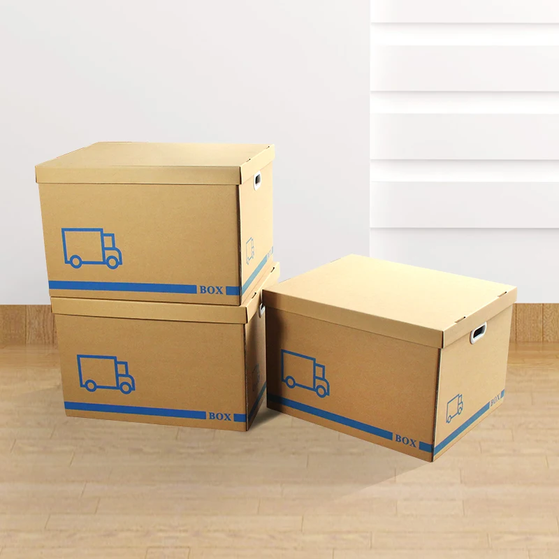 Bankers Box Smooth Move Classic Moving Boxes Cardboard Tape-Free Assembly Easy Carry Handles Packing Box For Bank