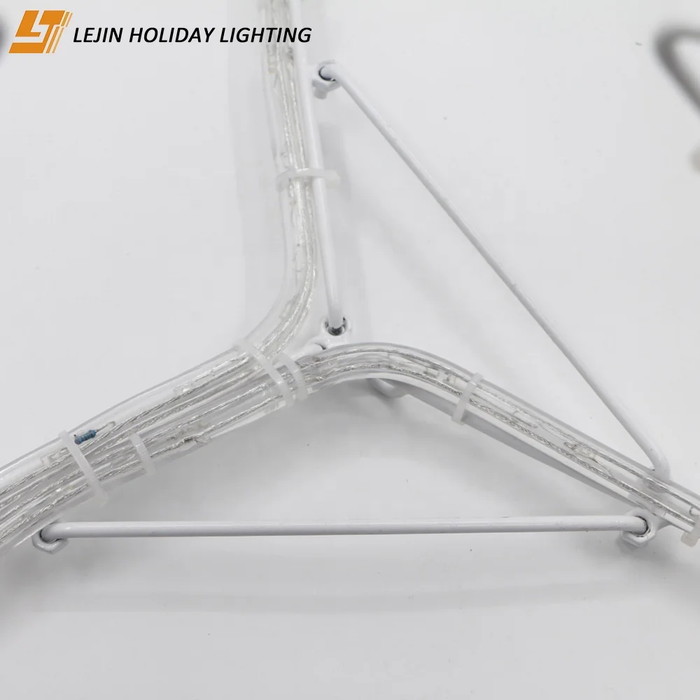 LED Sculpture Rope 3d Christmas Star Tree Motif Light For Indoor And Outdoor Decoration