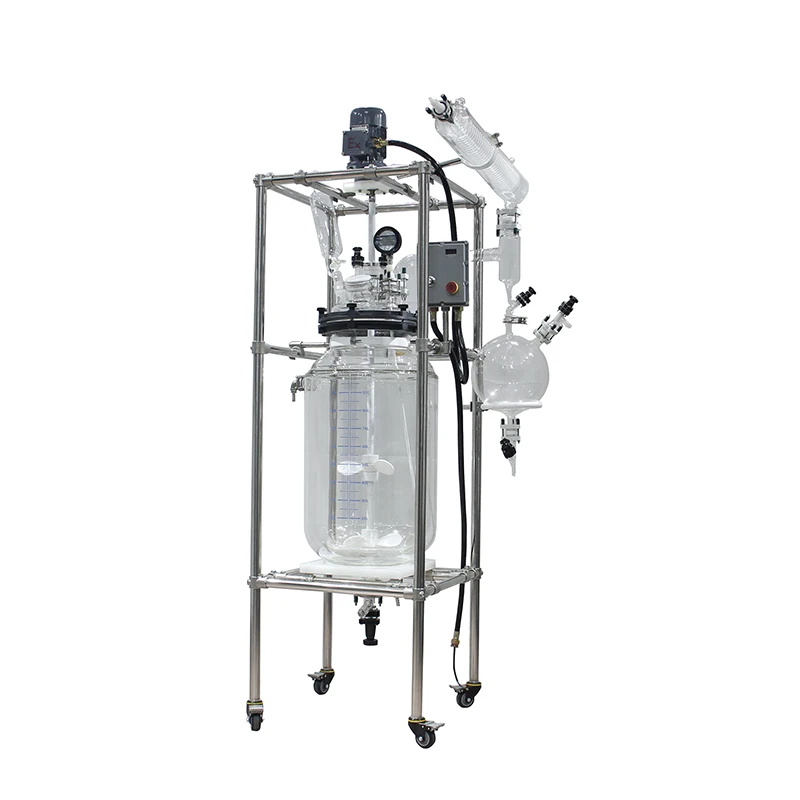 Precision Equipment 150L Lab Glass Thoroughly Draining Oilless Anti-explosion Reactor
