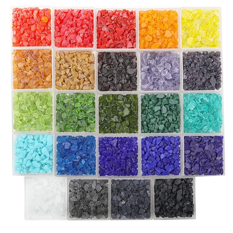  COE 90 Big size fusing glass frit lampwork DIY craft Creative hot melt series handmade Melting