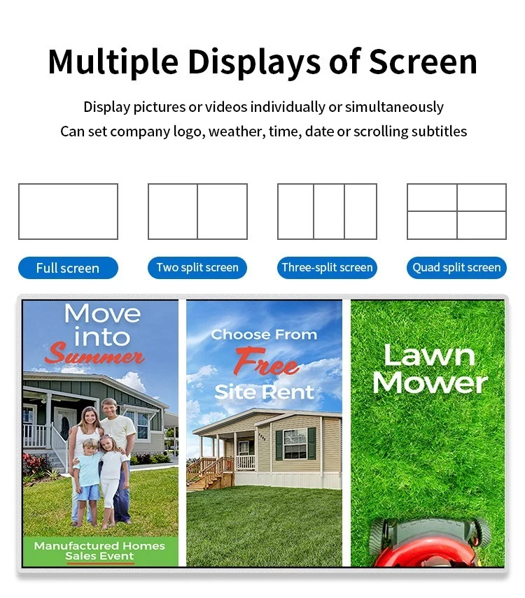 digital signage and display hd videos Advertising Kiosks advertising player standing touch screen display