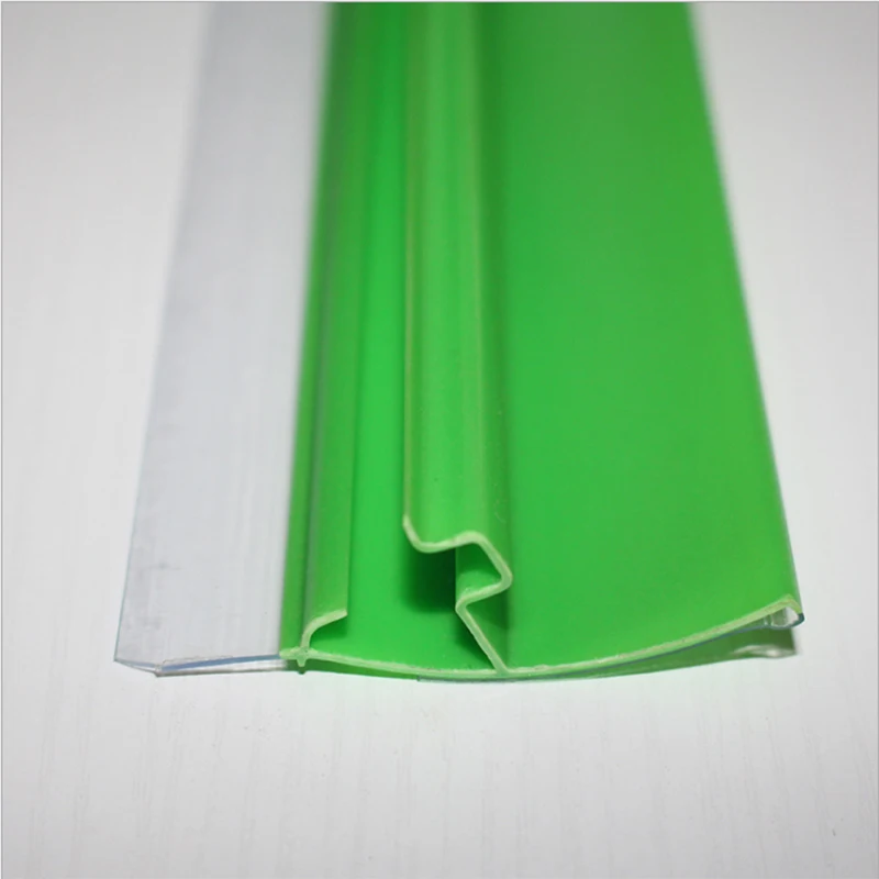 Supermarket Grocery Store Clear Display Plastic Channel Tag Label Holder Shelf Price Strip