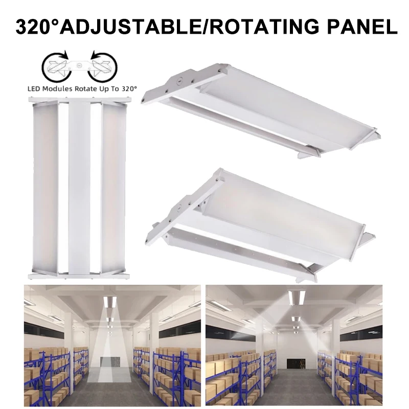 300W 240W 200W  Adjustable  Wattage Square Linear High Bay Light