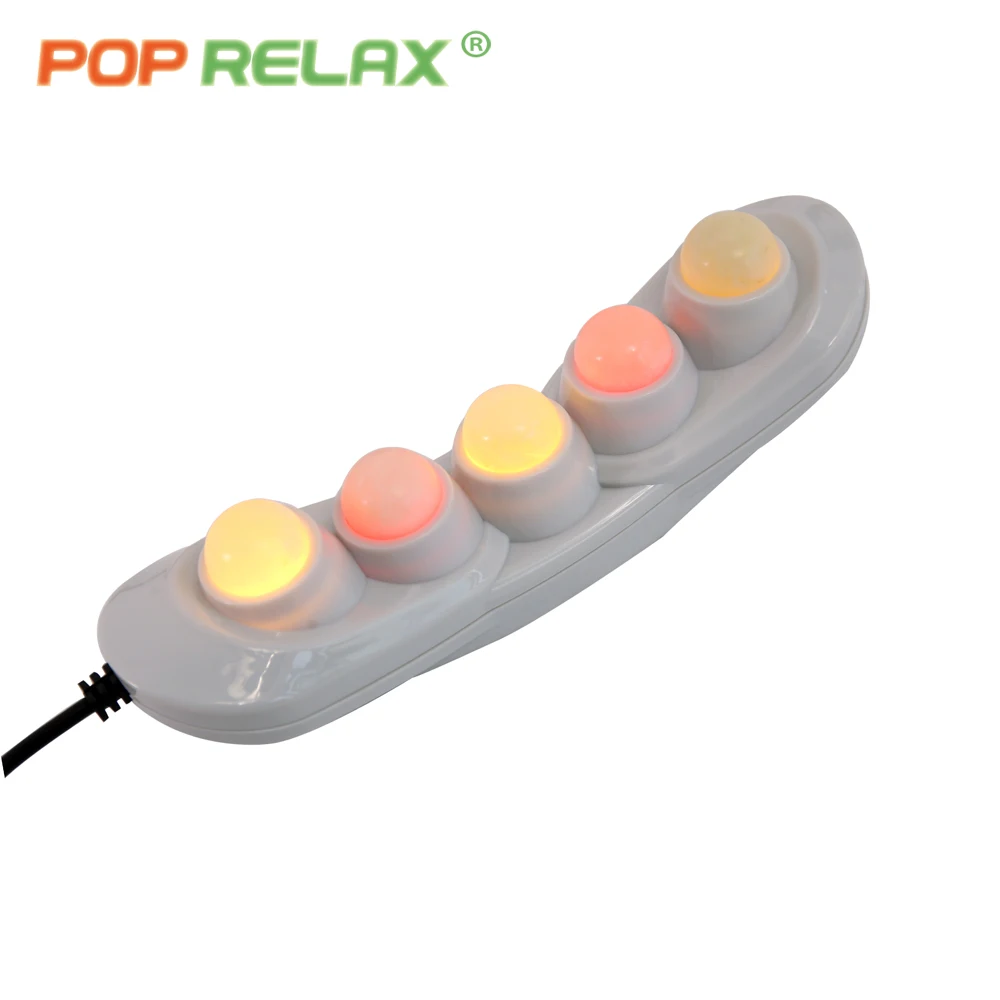 POP RELAX Portable Korea Ceragm Hot Jade Stone Light Wave 5 balls projector Thermal Infrared Deep Heating Therapy Handy Massager