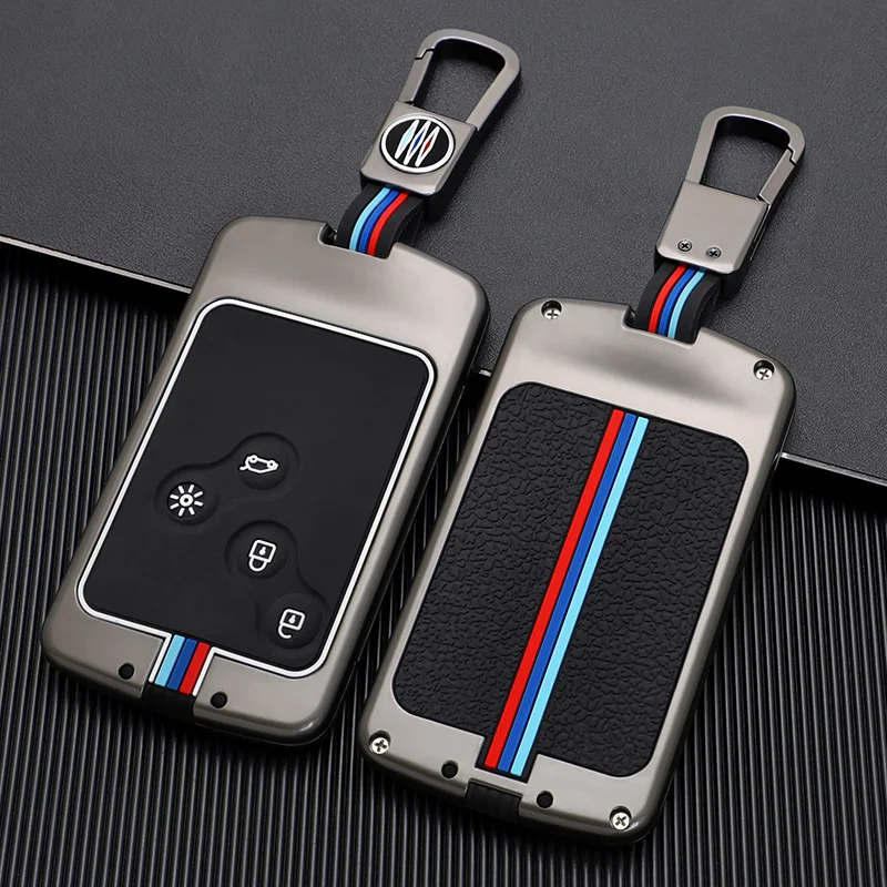 Alloy Car Key Case Cover For Renault Megane 2 3 Clio Scenic Duster Kaptur Captur Logan Laguna Zoe Koleos Danilo Nema Fluence
