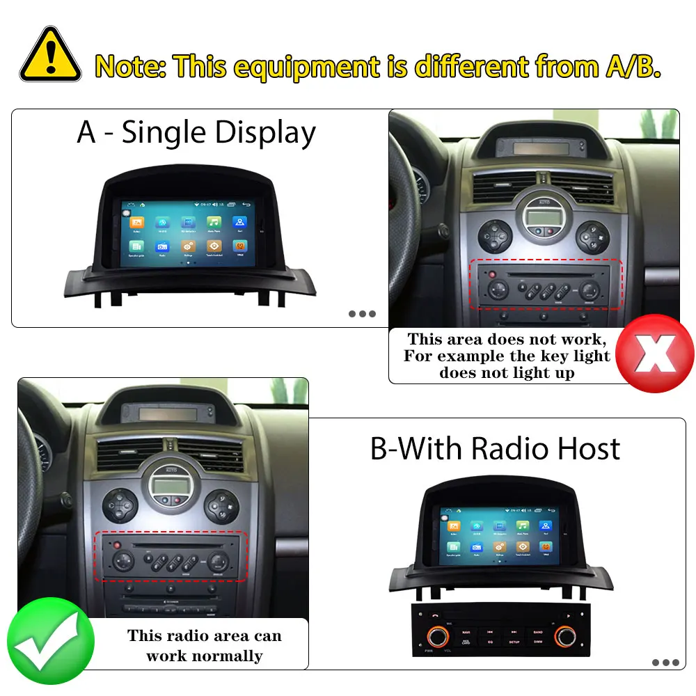 Android 13 8+128G Car multimedia stereo DVD Player radio For RENAULT Megane II/Fluence 2002-2008 gps navigation