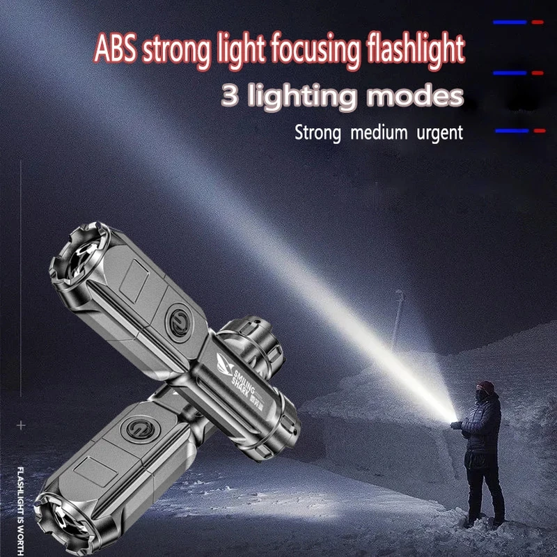 Flashlight Strong Light Rechargeable Giant Bright Xenon Special Forces Home Outdoor Portable Led Luminous Flashlight