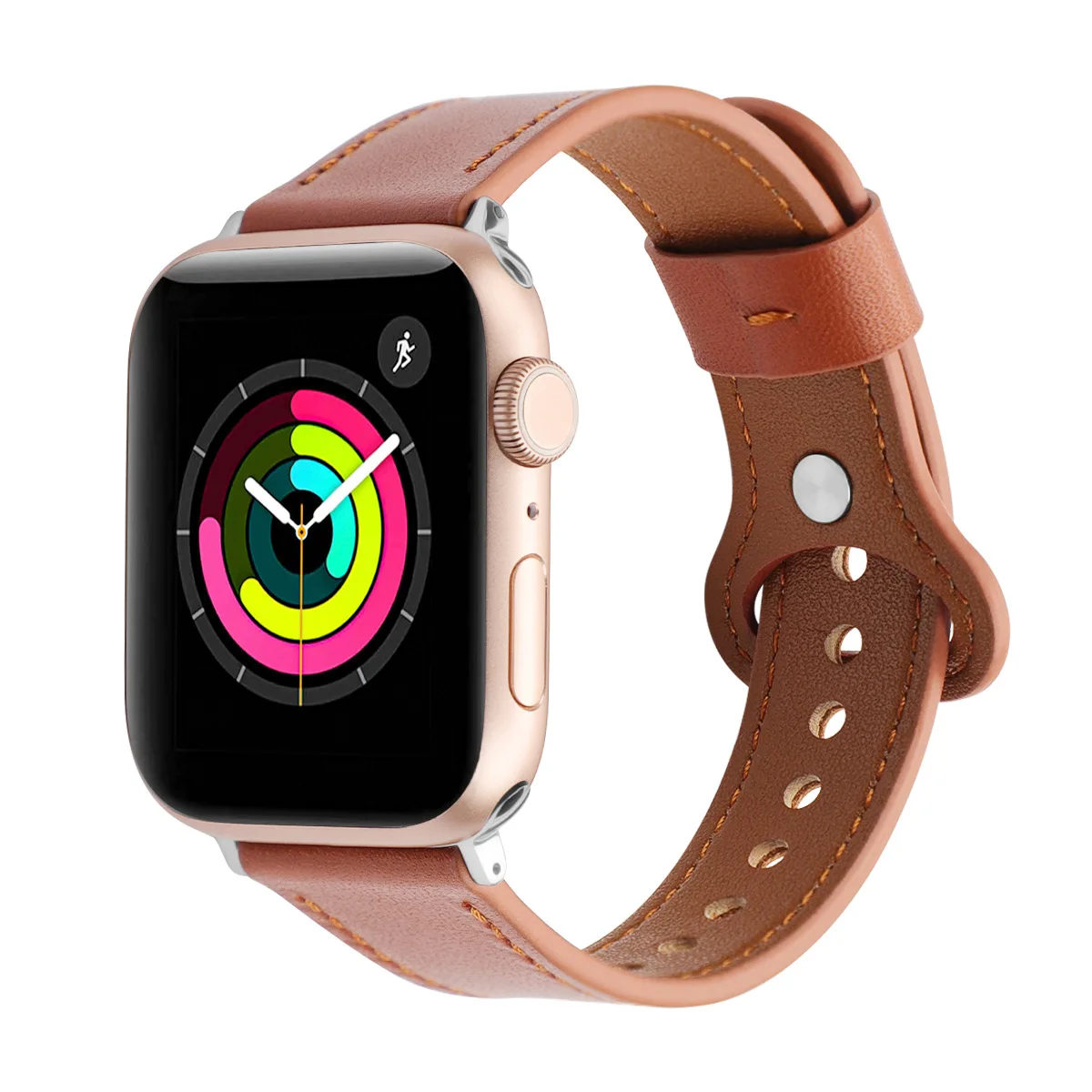 Fashion Customized Smart Watch Strap For Apple Watch Belt 3 4 5 6 7 8 Genuine Leather Bands 38mm 40mm 41mm 45mm