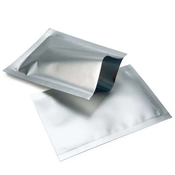 Metallized Barrier Heat Sealed Silver Single Use Child Resistant Mylar Bags