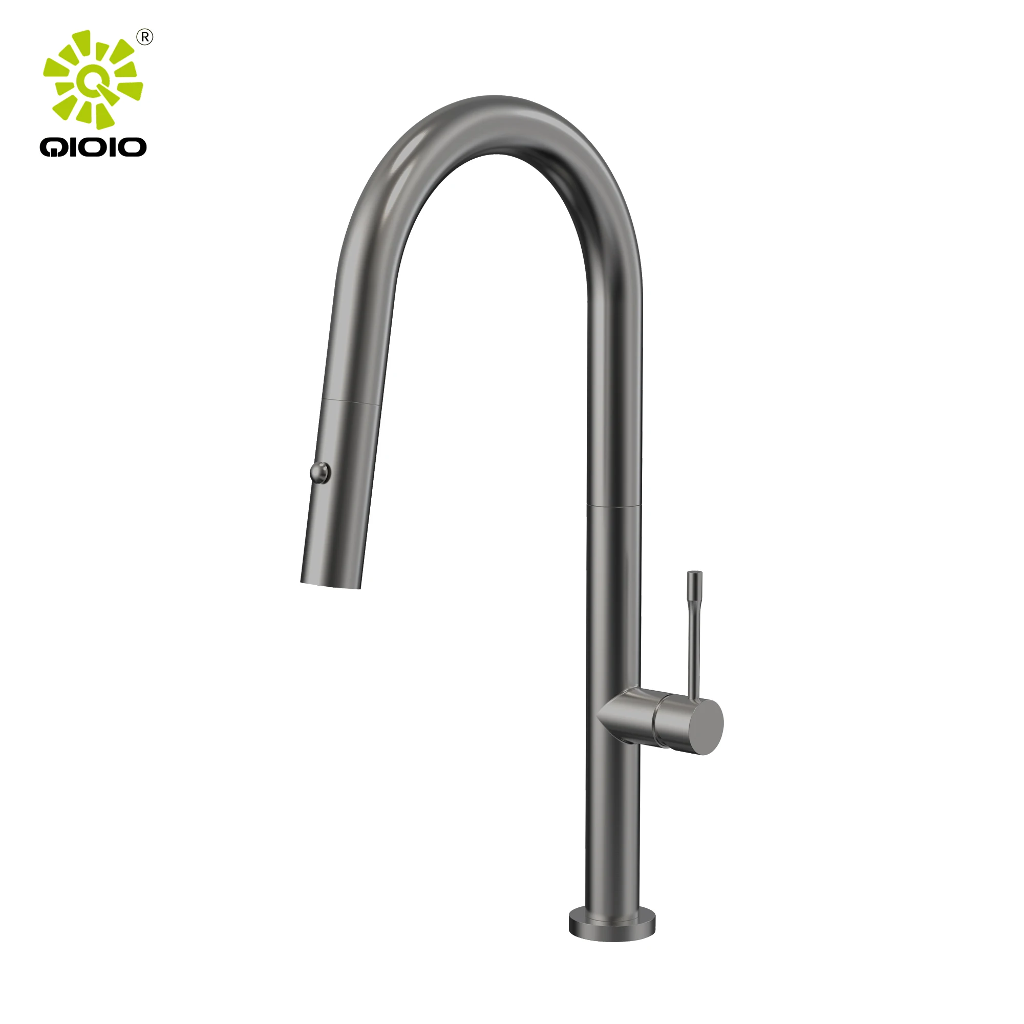 pull out kitchen faucet 304 ss watermark tap kitchen mixer inox goose neck  taps  gun metal sink  mixers