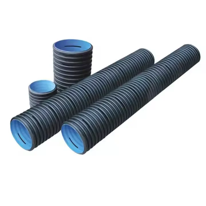 Flexible 600mm Hdpe Double Wall Corrugated Pipe Underground Cable Conduit Corrosion Resistant Oil and Gas Supply