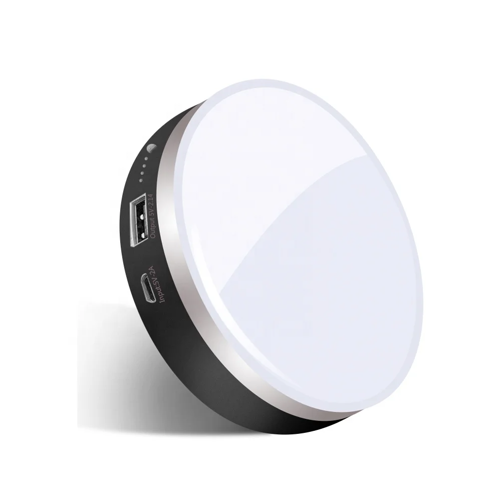  Portable 80 W Emergency LED Light Lamp Bombillo with USB Power Bank 10000 mAh Capacity Charging For Computer Laptop