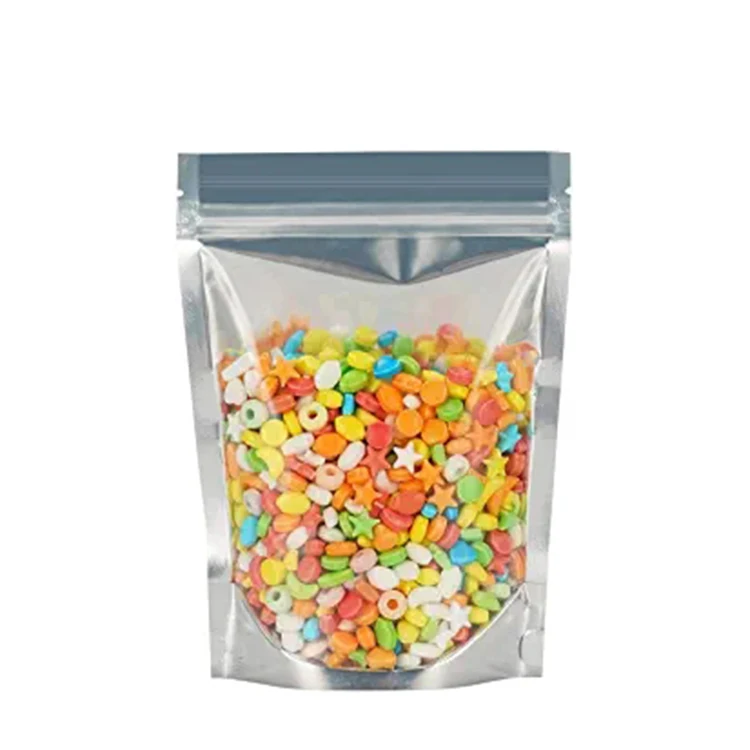 Resealable Stand Up Food Storage Bags Pouch, Mylar Aluminum Foil Zipper Heat Seal Bags